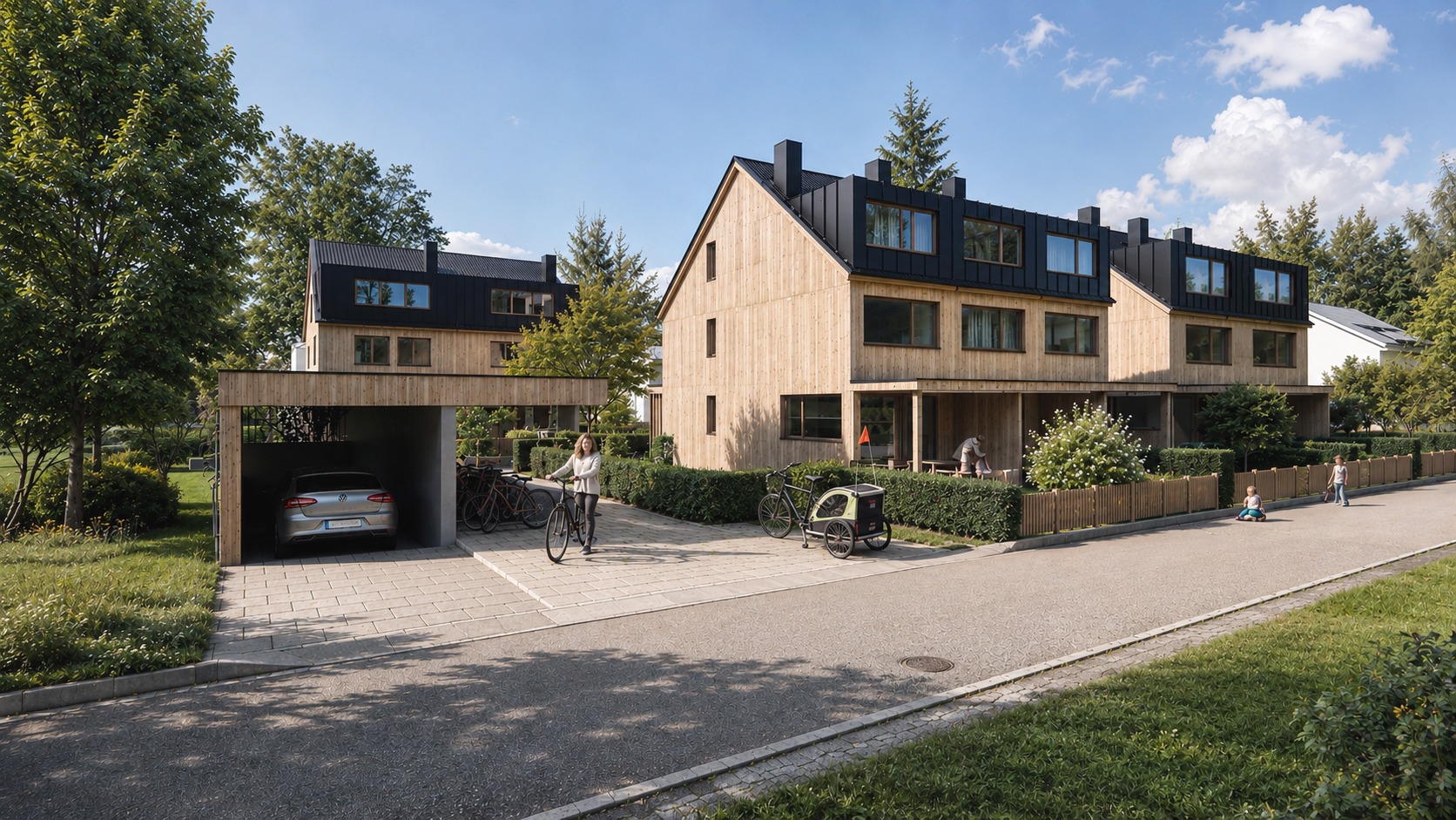doppelhaus_strassenseite Doppelhaus & Reihenhäuser Kapellenweg/Vesenweg